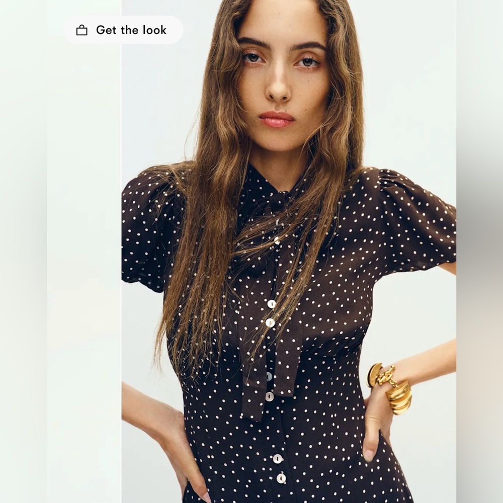 Reformation dress Bloomsberry in Colette dot NWT - Picture 9 of 13